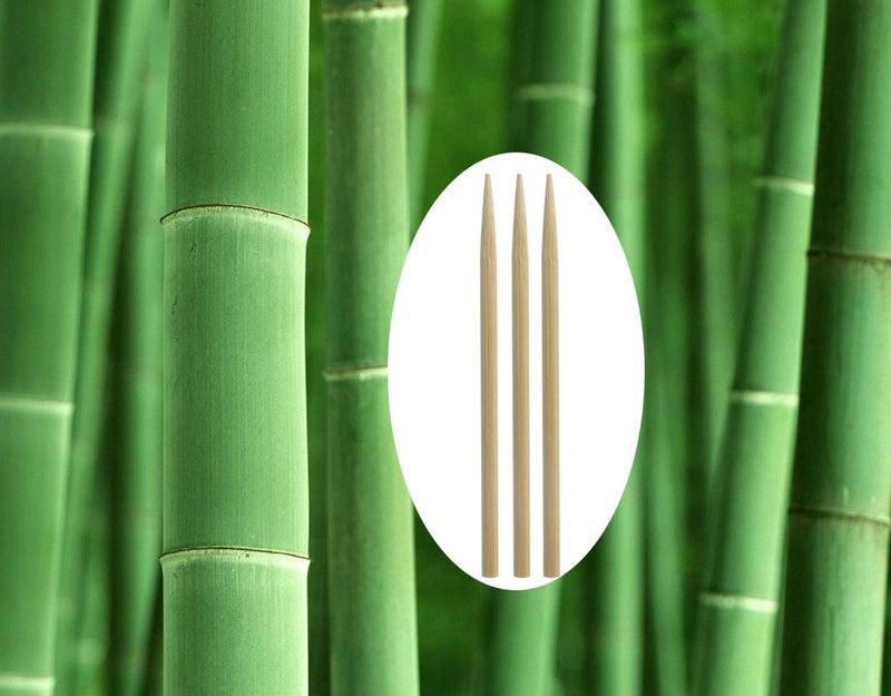 Penta Angel 5.5 inch Thick Bamboo Sticks for Cotton Candy Caramel Apple, Natural Birch Wooden Corn Dog Cob Hotdog Sticks Sausage Meat Skewers for Cheesecake Cakepop Fruit, 50Pcs - Image 4